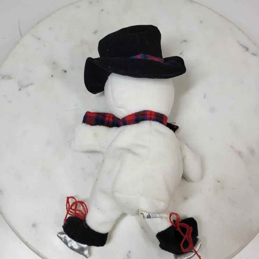 Vintage 1997 Target Snowden Plush Ice Skating Snowman 8